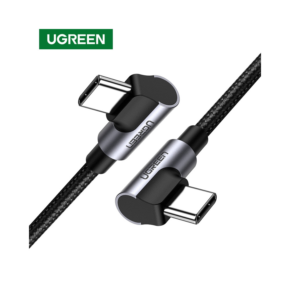 UGREEN 6957303875290 70529 60W Right Angle USB C to C Cable 1M - Image 1
