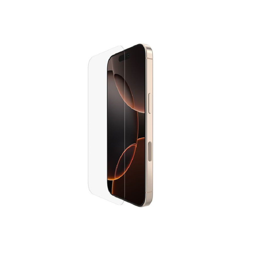 Belkin OVA157FQ ScreenForce UltraGlass 2 Apple iPhone 17/ iPhone 16 Pro (6.3') Screen Protector - Clear , Drop Protection (2.2M), 2 Years Warranty - Image 1