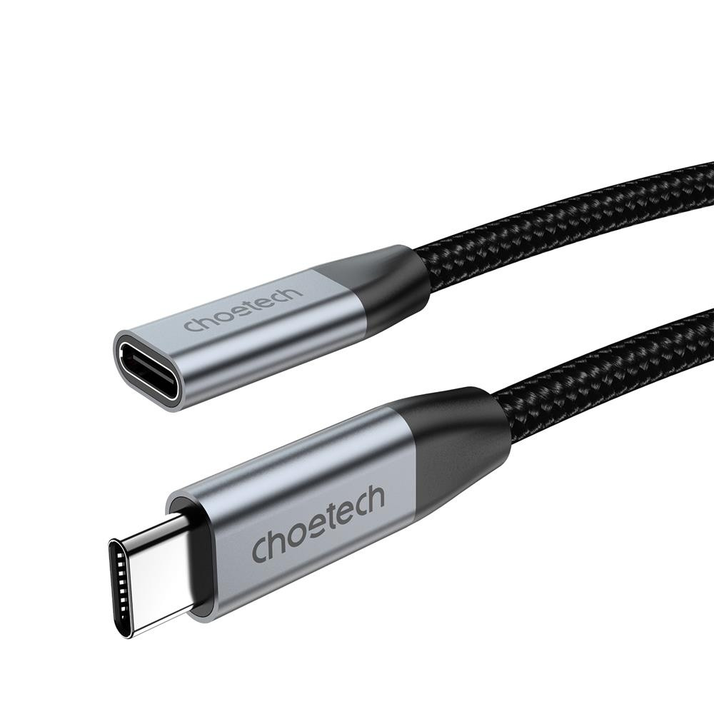 Choetech 6932112109064 XCC-1039 240W USB-C Extension Cable 10Gbps PD Fast Charging 2M Black - Image 4