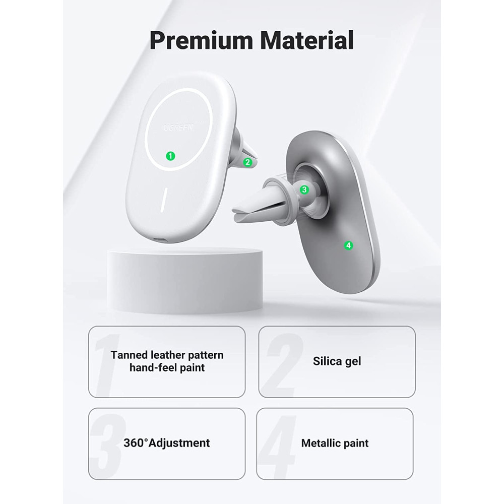 UGREEN 6957303841172 40117 Magnetic Wireless Car Charger - Image 4