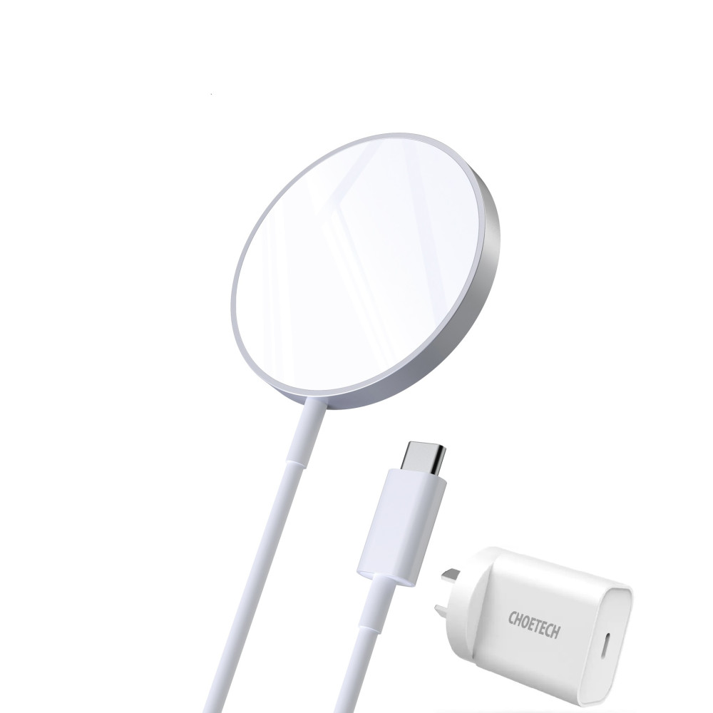 Choetech 6932112100160 MQ00117-SL (T517+AC) 15W MagLeap Magnetic Wireless Charger + AC - Image 2