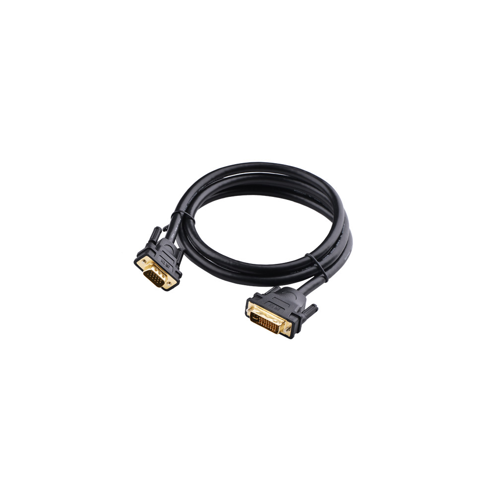 UGREEN 6957303866175 11617 DVI ( 24+5) male to VGA male cable 1.5M Black - Image 1