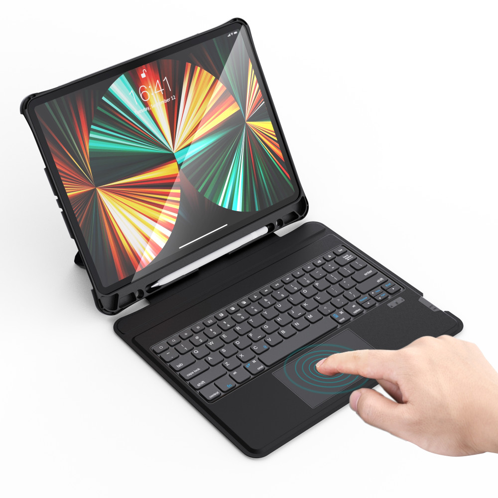 Choetech 6932112104328 BH-017-BK Bluetooth Keyboard Case with Touchpad and backlight for iPad Pro 10.9" Black - Image 2