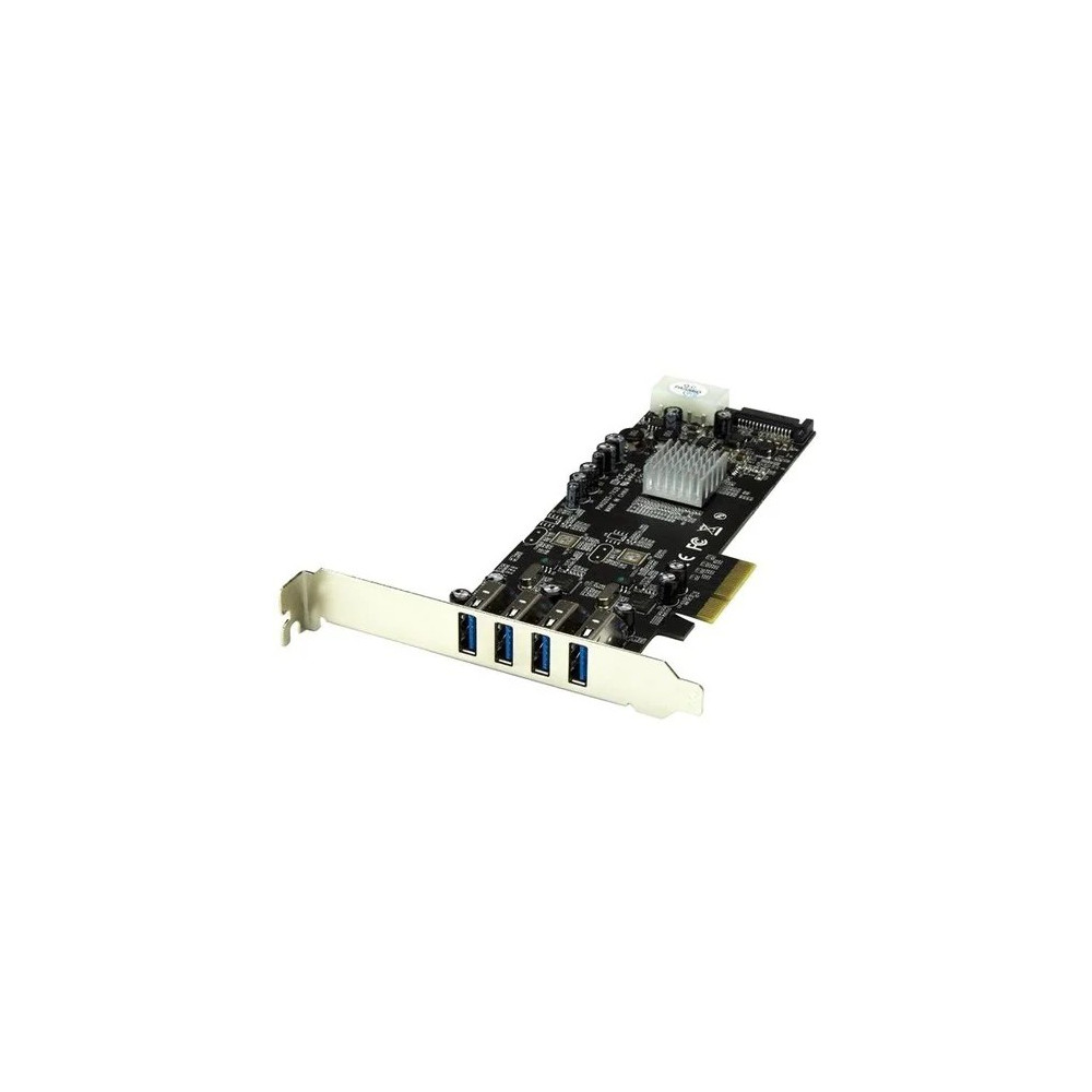 StarTech PEXUSB3S42V USB Adapter - PCI Express x4 - Plug-in Card - 4 Total USB Port(s) - 4 USB 3.0 Port(s) - PC, Linux