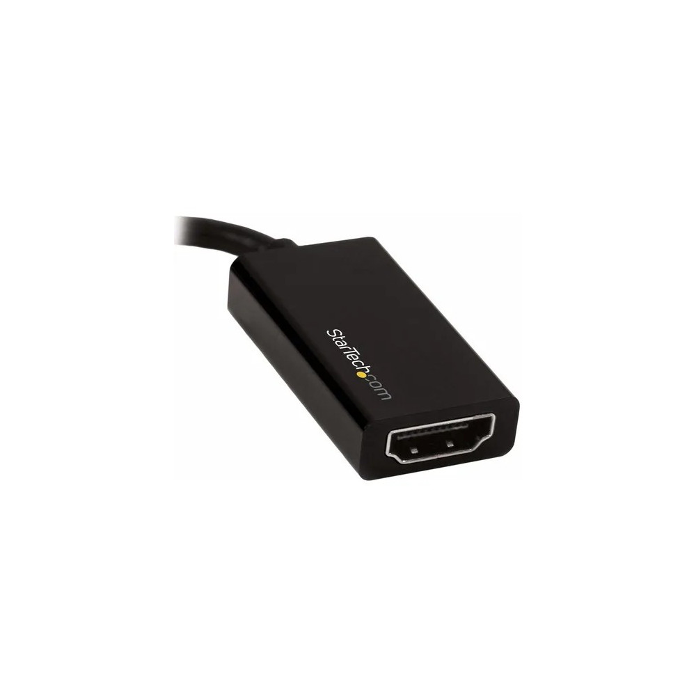 StarTech MDP2HD4K60S Mini DisplayPort to HDMI Adapter, Active Mini DP 1.4 to HDMI 2.0 Video Converter for Monitor/Display, 4K 60Hz, mDP to HDMI - Active Mini DisplayPort to HDMI adapter dongle - 4K 60Hz (3840x2160)/1080p/18Gbps/7.1 Audio/HDCP 2.2/DPCP - M