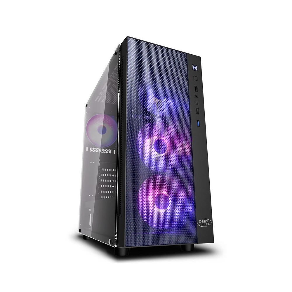DEEPCOOL MATREXX 55 MESH ADD-RGB 4F Mesh Panel Tempered Glass Case W/ 4 Preinstalled ARGB Fans