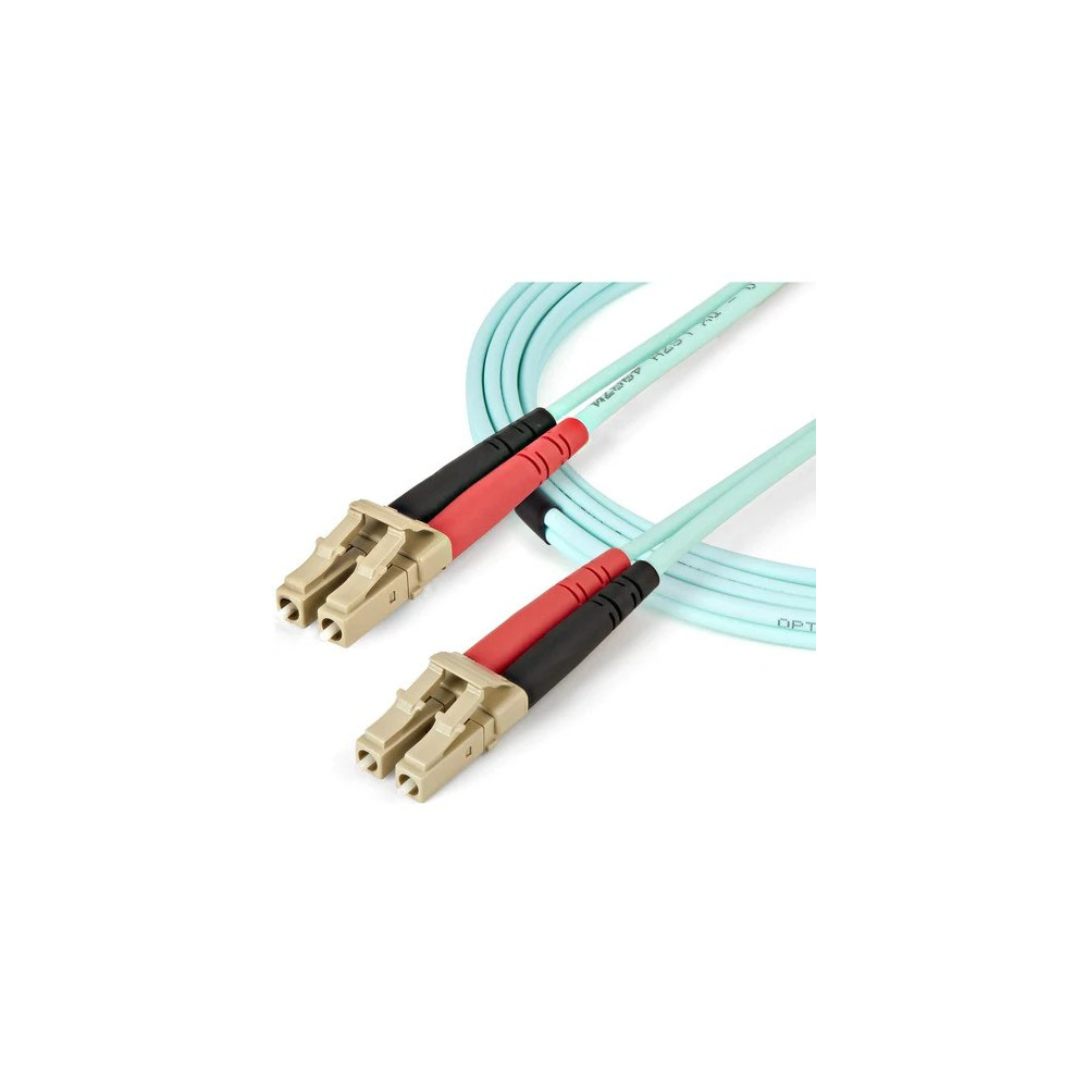 StarTech 450FBLCLC2 2m (6ft) LC/UPC to LC/UPC OM4 Multimode Fiber Optic Cable, 50/125µm, 100G, Low Insertion Loss, LSZH Fiber Jumper Cord - 2m (6.6ft) OM4 Multimode LC/LC-UPC Fiber Cable; 1/10/40/100 Gbps Full Duplex; 50/125µm Core w/ Aramid She - Image 6