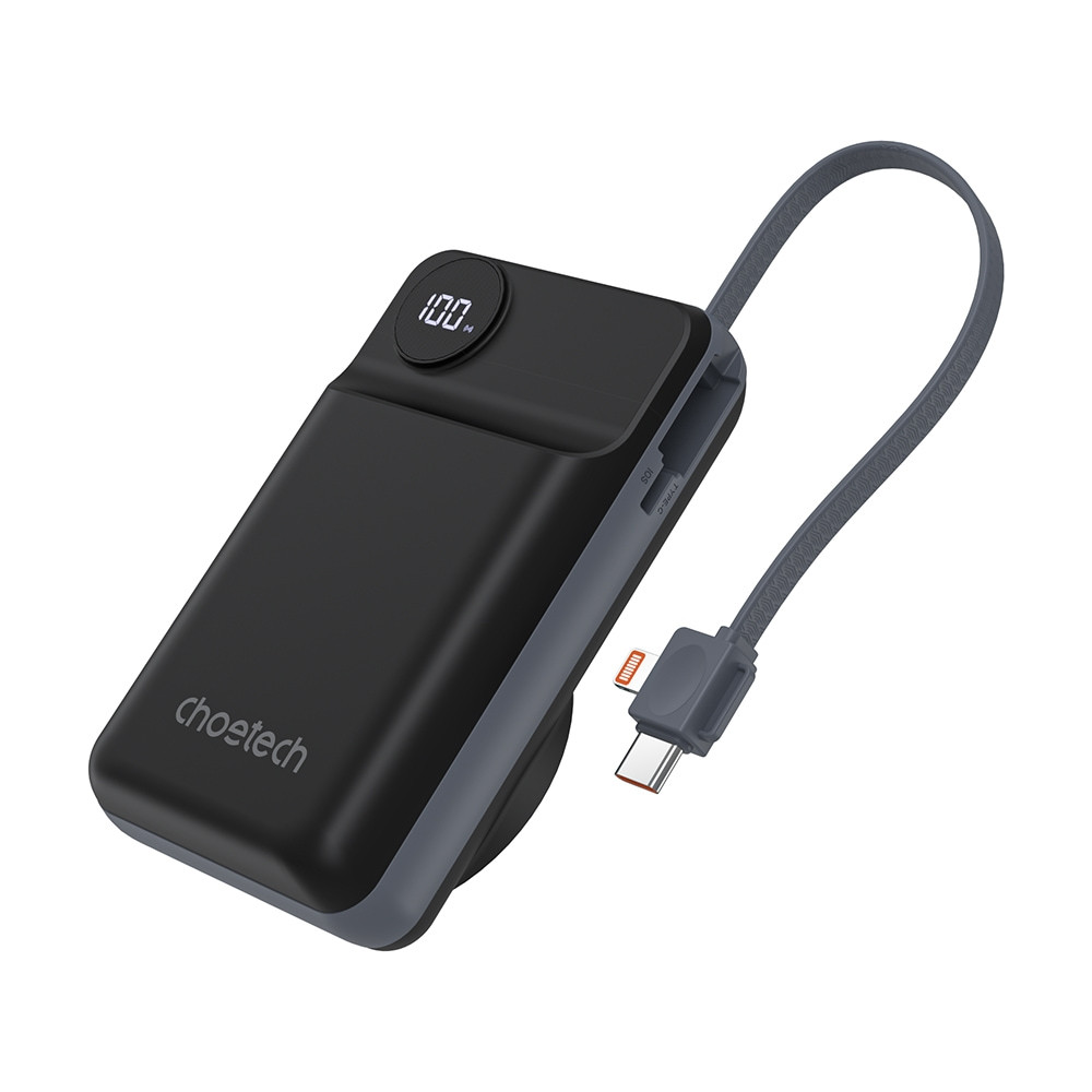 Choetech 6932112107947 B696-BK 20000mAh 22.5W USB-A + USB-C x 2 + MagLeap Wireless Charge Power Bank - Image 1