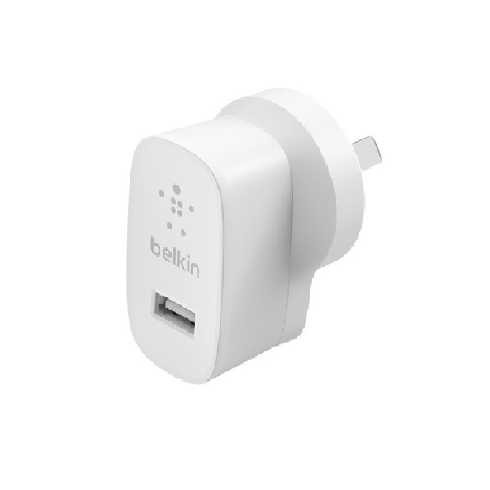 Belkin WCA002AUWH BoostCharge 12W USB-A Wall Charger - White , Portable & Powerful, Lightweight & Compact, $2,500 CEW, 2 Years Warranty - Image 1