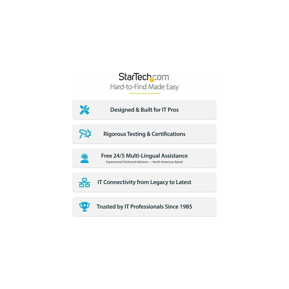 StarTech 1P3FFCB-USB-SERIAL 3ft (1m) USB to Serial Adapter Cable, COM Retention, FTDI IC, DB9 RS232, Interchangeable DB9 Screws/Nuts, Windows/macOS/Linux - Add a DB9 RS-232 serial port to a desktop/laptop using a USB-A port; Interchangeable Scr - Image 10