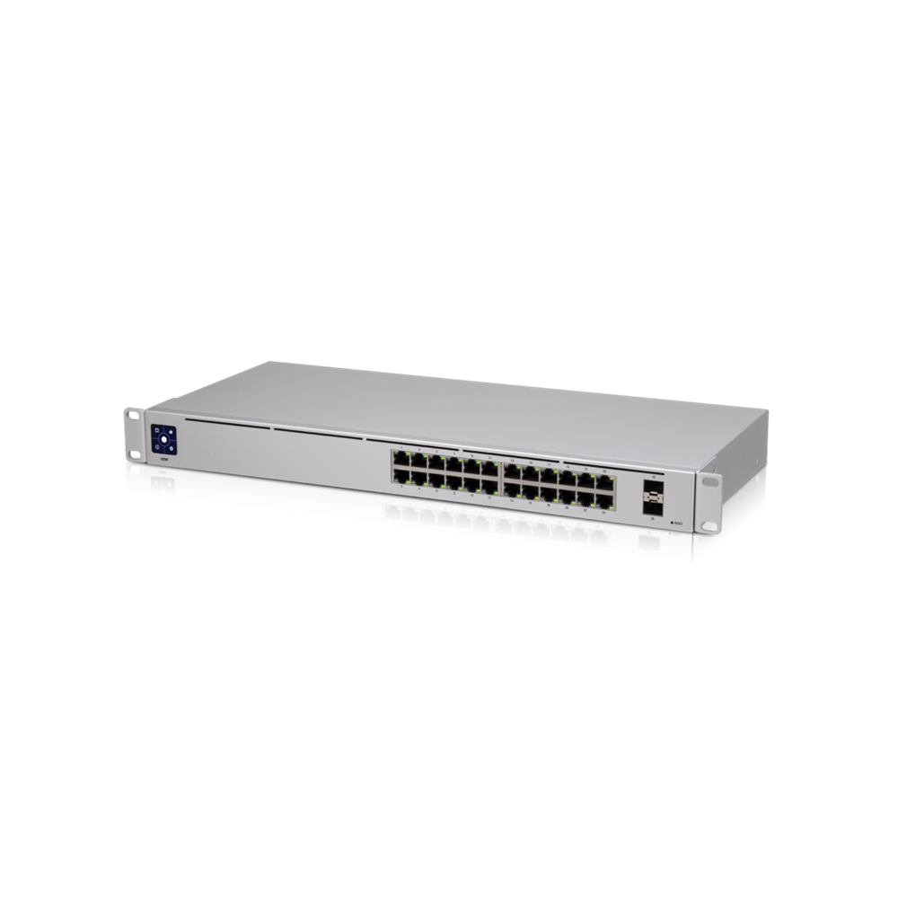 Ubiquiti USW-24 UniFi SWITCH STANDARD 24 PORT, 24 xGbE RJ45, 2x SFP, RACK-MOUNT, 1YR