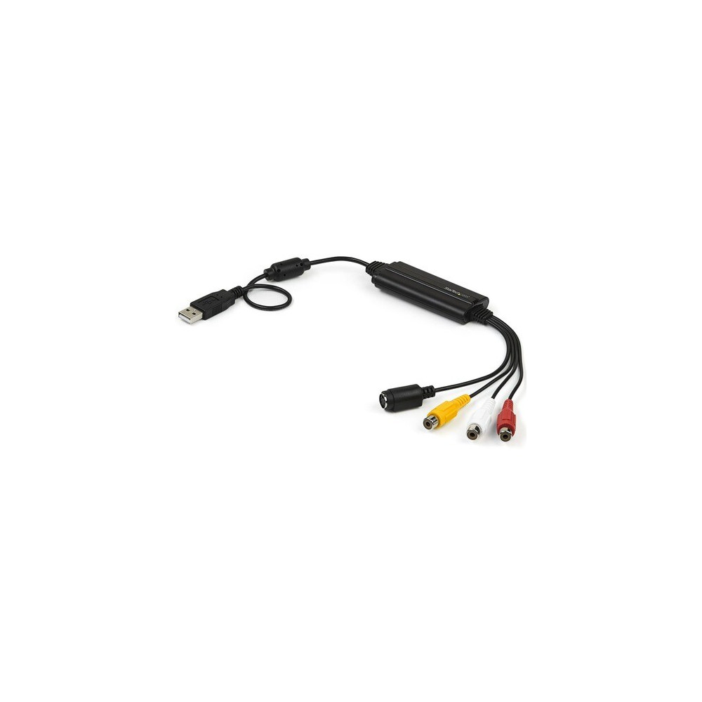 StarTech SVID2USB232 Video Capturing Device - External - Functions: Video Capturing - 720 x 576 - NTSC, PAL, SECAM - MPEG-1, MPEG-2, MPEG-4, VHS, DVD - S-Video - Composite Video - USB - 1 Each - PC