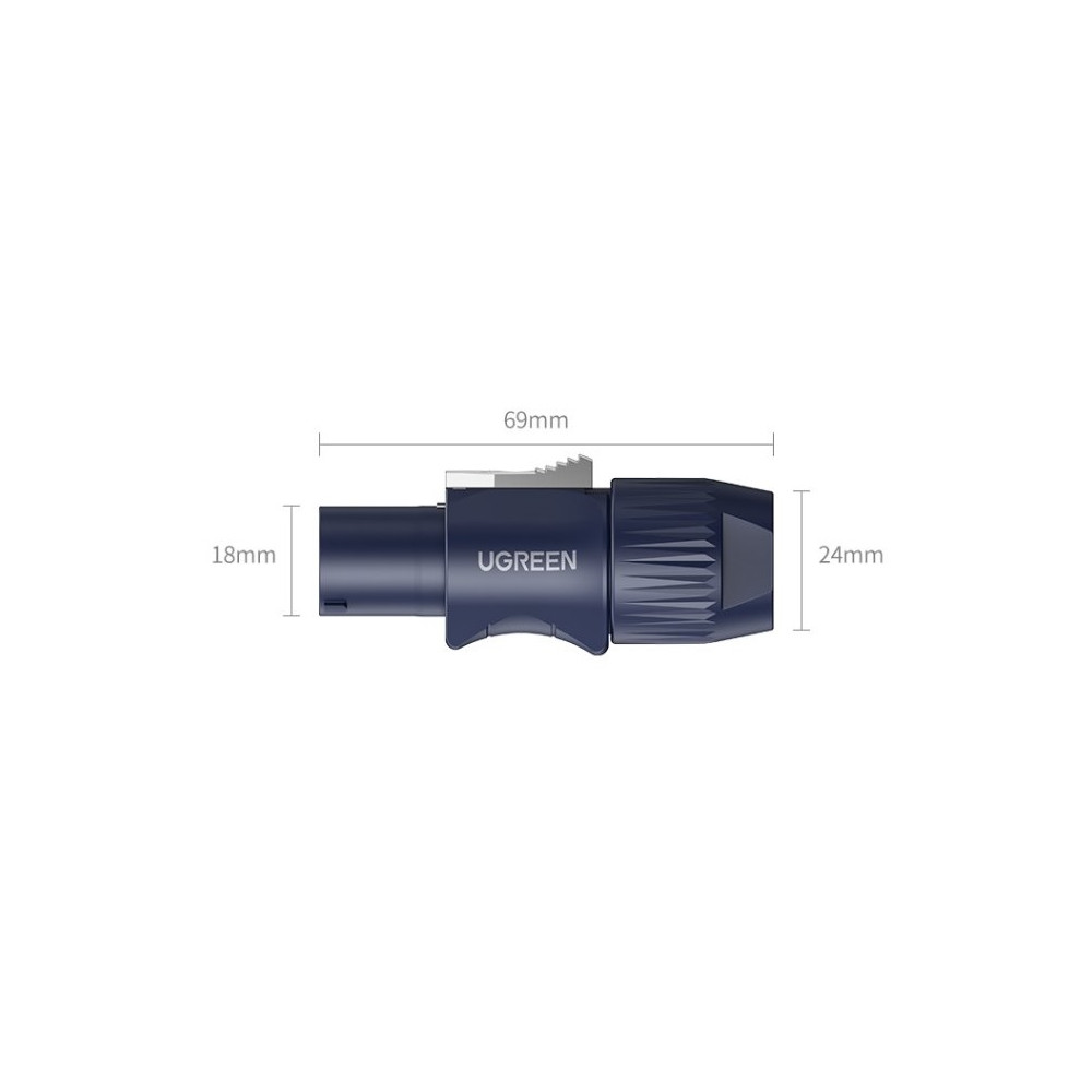 UGREEN 6957303863808 60380 C-NL4FC Speaker Connector (1Pcs) - Image 1