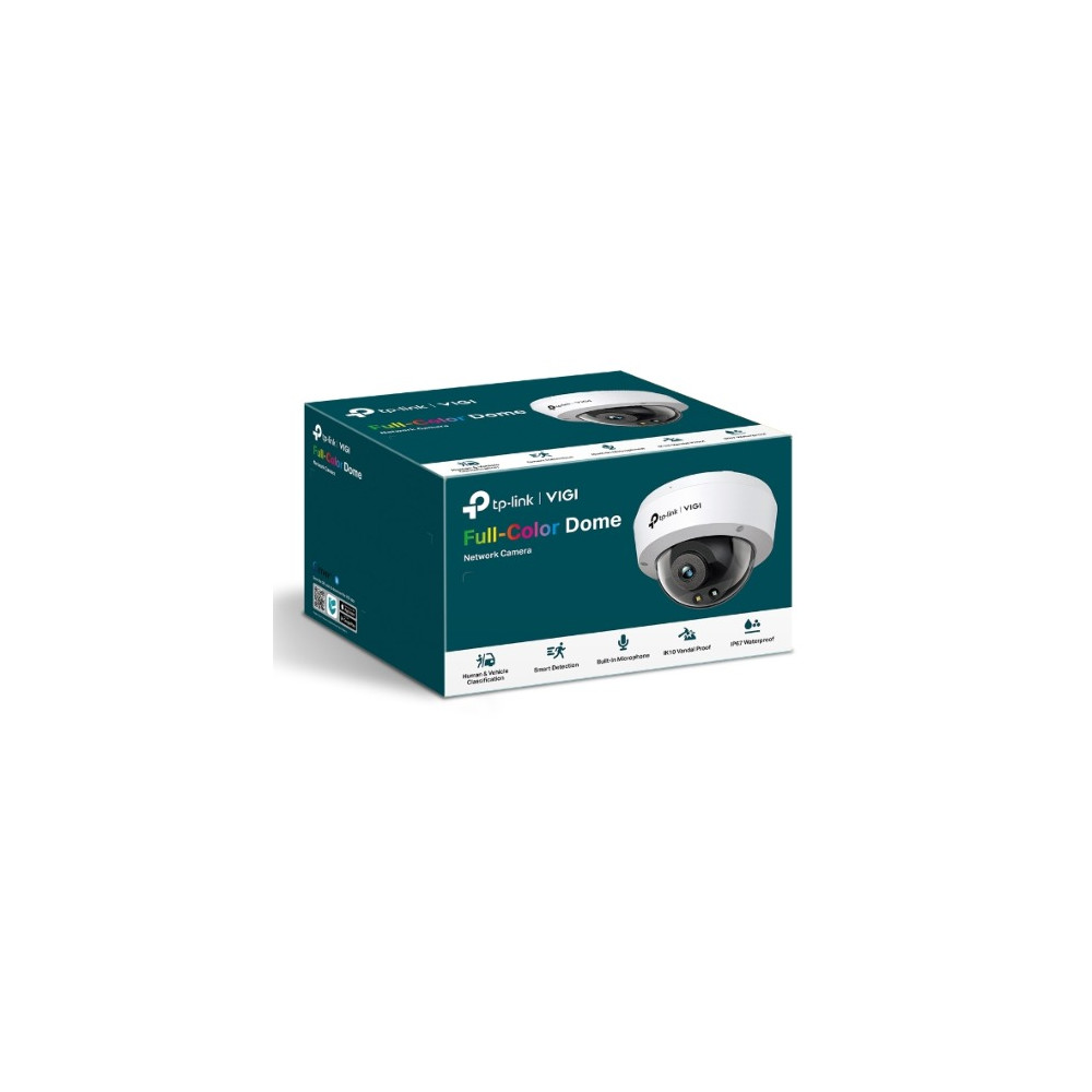 TP-LINK VIGI C250(4MM) VIGI 5MP C250(4mm) Full-Colour Dome Network Camera, 4mm Lems, Smart Detection 3YW - Image 1