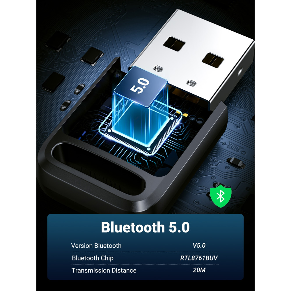 UGREEN 6957303888900 80890 Bluetooth 5.0 USB Adapter - Image 3