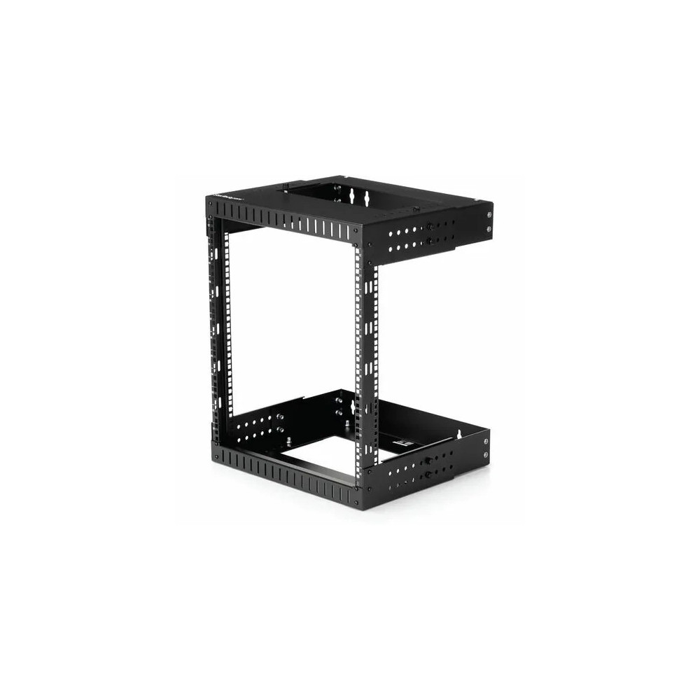 StarTech RK12WALLOA 2-Post 12U Heavy-Duty Wall Mount Network Rack, 19" Open Frame Server Rack with Adjustable Depth, Data Rack for IT Equipment~ - 2-Post 12U open frame network rack with adjustable depth (12-20in) - Durable heavy-duty 19" data s - Image 1