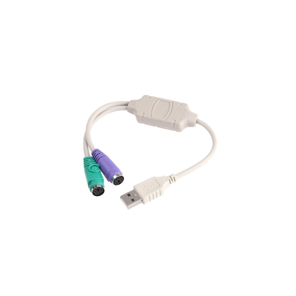 N/A UST-PS2 USB to PS/2 Adapter Converter Cable for Keyboard Mouse PC Laptop PS2 - Image 1
