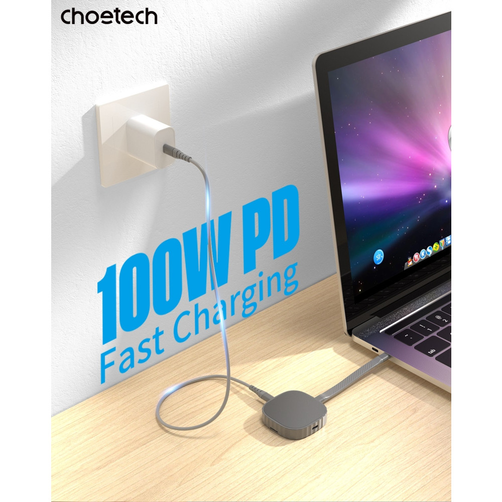 Choetech 6932112109101 MSE001 M.2 NVMe 2230 SSD Enclosure USB-C 10Gbps PD100W (Support 2TB Max) - Image 8
