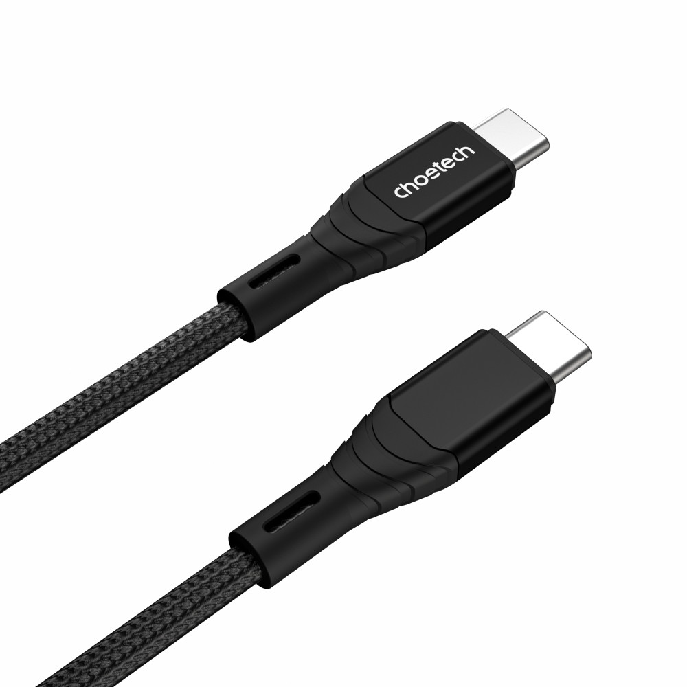 Choetech 6971824975222 XCC-1007 USB 3.1 Gen2 100W 10Gbps 4K USB-C Cable 2M Braided Black - Image 3