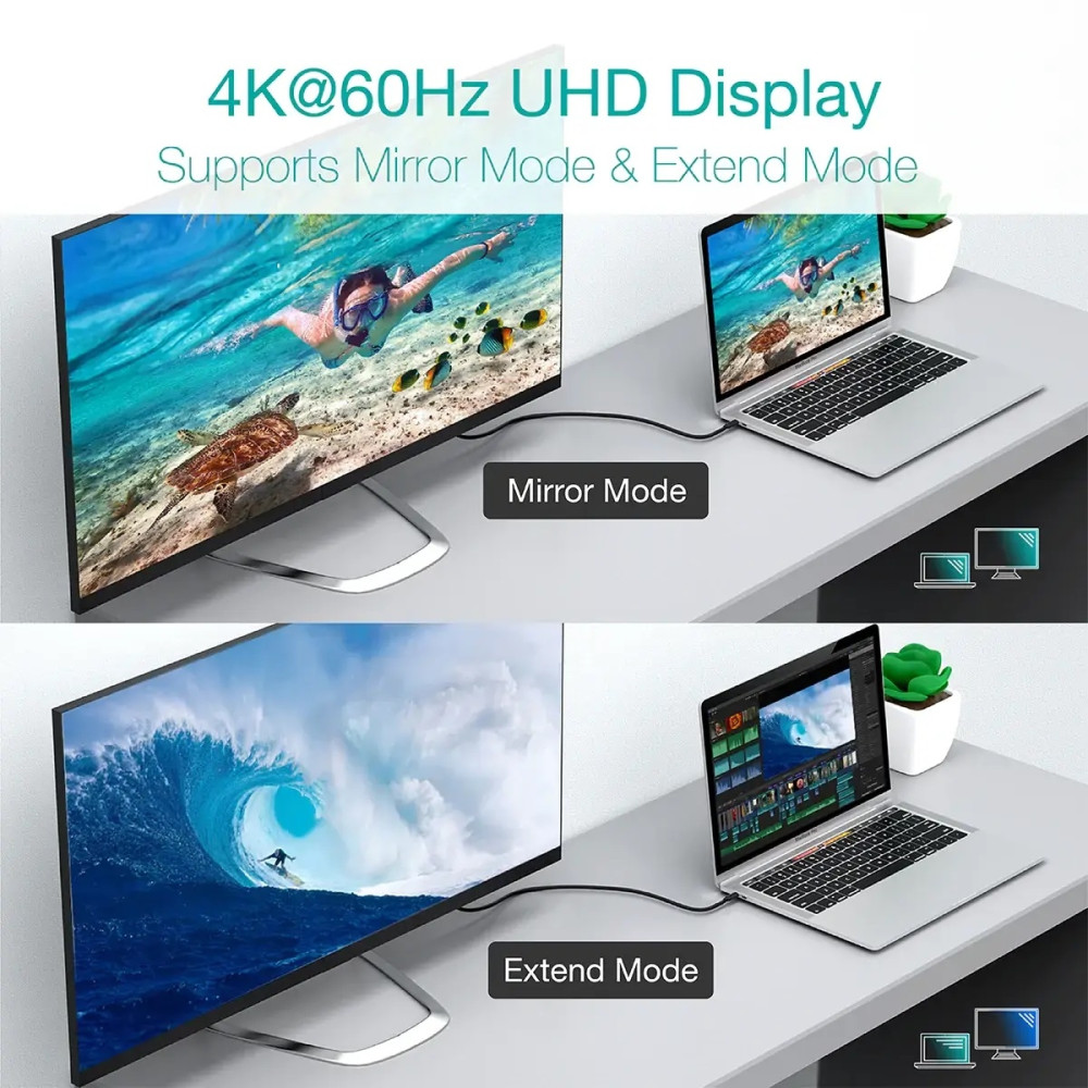 Choetech 6932112102133 XCC-1027 100W PD USB-C Cable 2m Braided Fast Charging for MacBook - Image 5