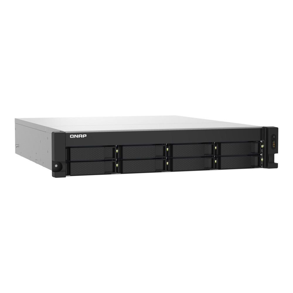 QNAP TS-832PXU-4G 8-BAY NAS 3.5"(0/8), ARM QC-1.7GHz, 4GB, 2.5GbE(2), SFP+(2), 2U RACK, 3YR WTY