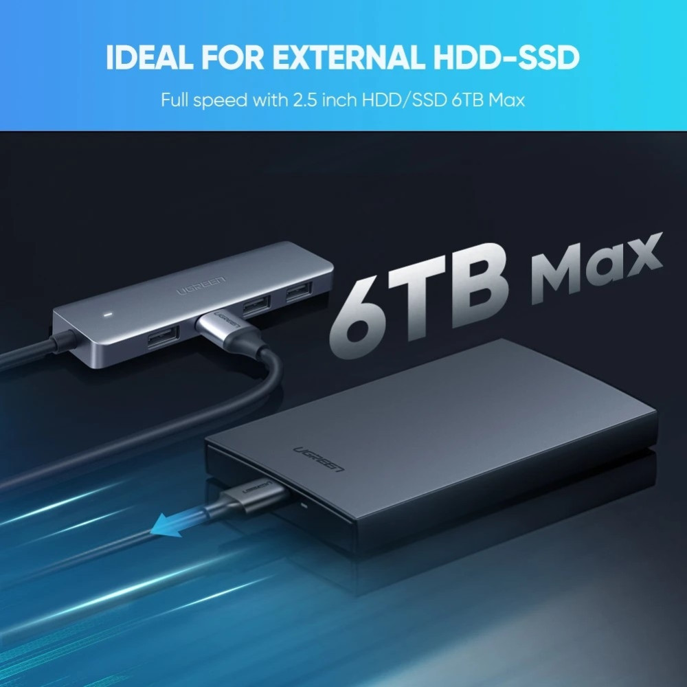 UGREEN 6957303873364 70336 USB Type-C to 4 Port USB 3.0 Hub - Image 6