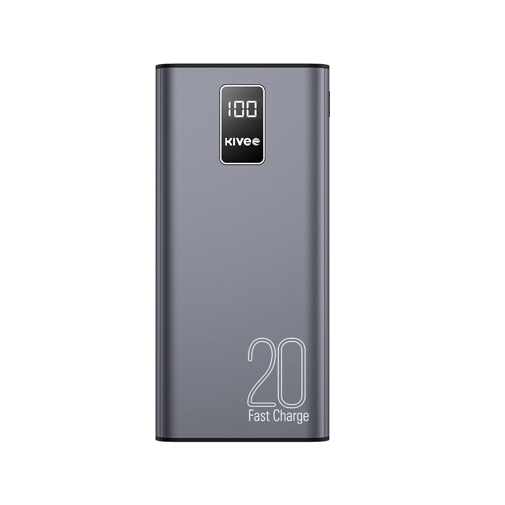 KIVEE 6941256120415 PT23Max Led Display Power Bank 20000mAh Black - Image 6