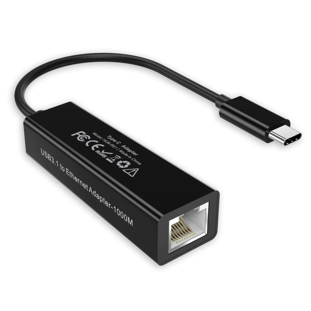 Choetech 6971824970555 HUB-R01 USB C to Ethernet Adapter USB 3.1 Type C to RJ-45 10/100/1000 Gigabit Ethernet LAN - Image 3