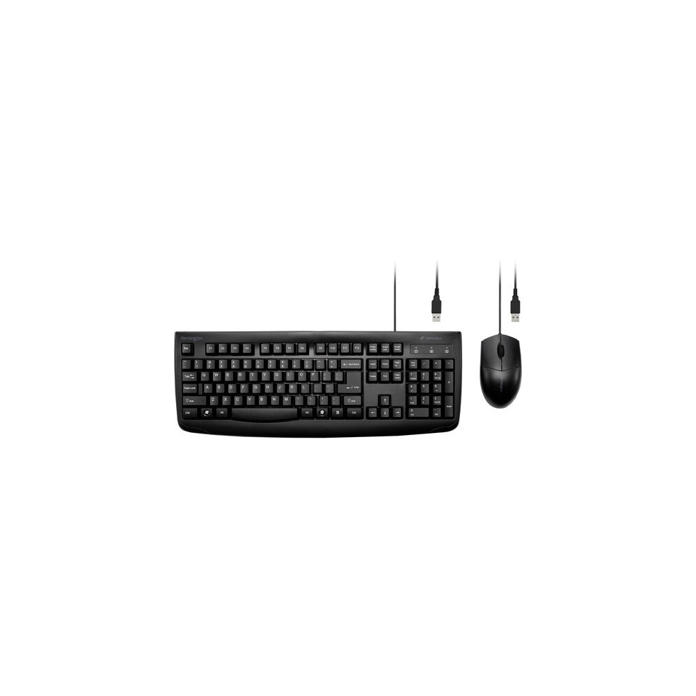 Kensington K70316US PRO FIT WASHABLE KEYBOARD & MOUSE SET - WIRED, 3YR