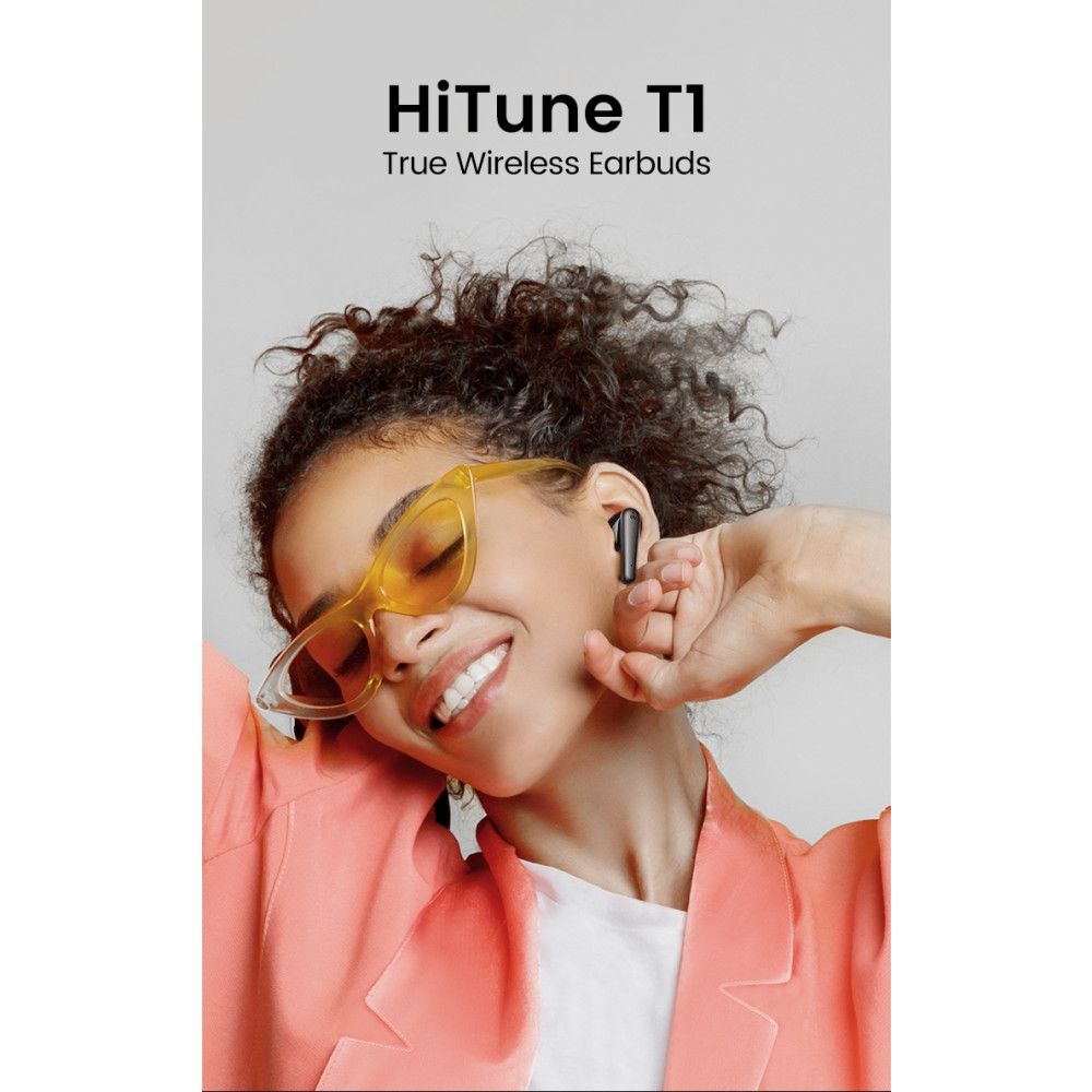 UGREEN 6957303886517 80651 HiTune T1 True Wireless Earbuds Black (with 4 Mic ENC Noise Cancellation, HiFi Stereo in-Ear with Deep Bass Mode) - Image 3