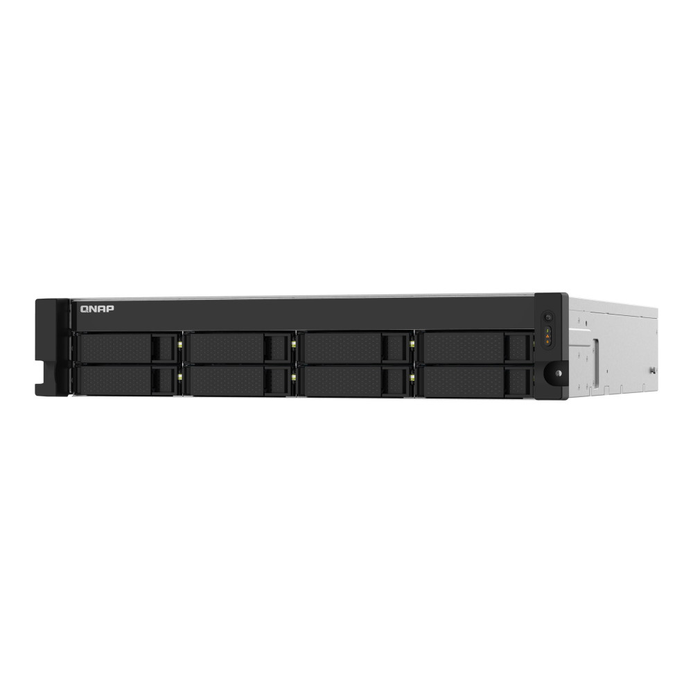 QNAP TS-832PXU-4G 8-BAY NAS 3.5"(0/8), ARM QC-1.7GHz, 4GB, 2.5GbE(2), SFP+(2), 2U RACK, 3YR WTY