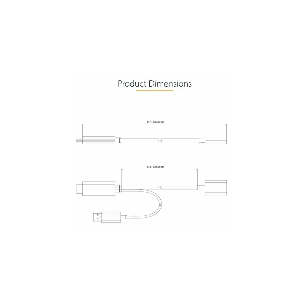 StarTech 128-HDMI-DISPLAYPORT 1ft (30cm) HDMI to DisplayPort Adapter, 4K 60Hz HDR HDMI Source to DP Monitor, USB Bus Powered, HDMI 2.0 to DisplayPort 1.2 - 1ft HDMI to DisplayPort Adapter converts and boosts any HDMI 2.0 source to a DP 1.2 outpu - Image 4