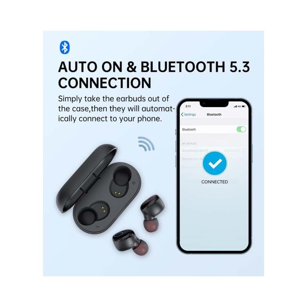 Choetech 6932112106346 BH-T16 Aura Bean TWS Wireless Earbuds - Image 8