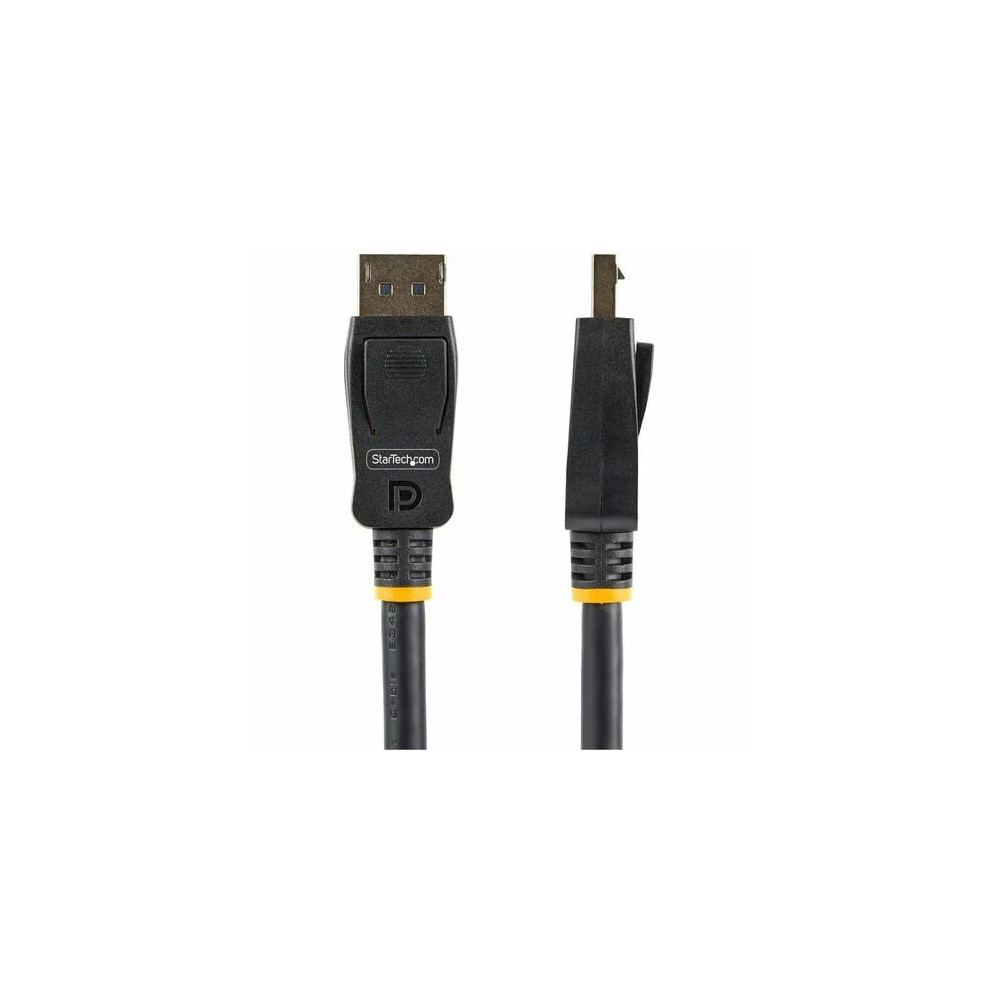 StarTech DISPLPORT6L 6ft (2m) DisplayPort 1.2 Cable, 4K x 2K UHD VESA Certified DisplayPort Cable, DP Cable/Cord for Monitor, w/ Latches - Cable for Audio/Video Device, Monitor, Workstation, Projector - First End: 1 x 20-pin DisplayPort 1.2 Digital Audio/