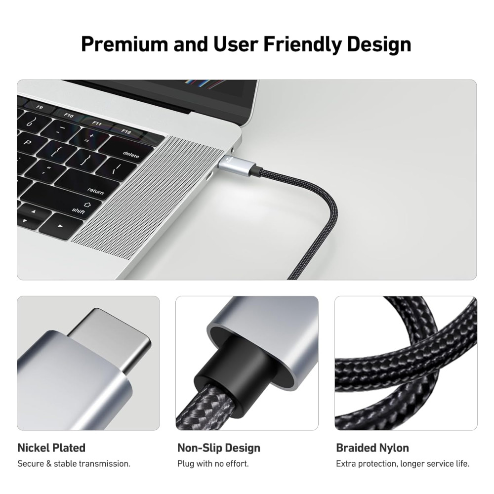 BENFEI B08DNZJ4YC 000206GY-3F USB-C to HDMI 0.9M Cable 4K@60Hz, Aluminum Shell, NylonBraided Thunderbolt 3/4/5 Compatible with iPhone 15/16, Samsung, Surface Book 2 - Image 5