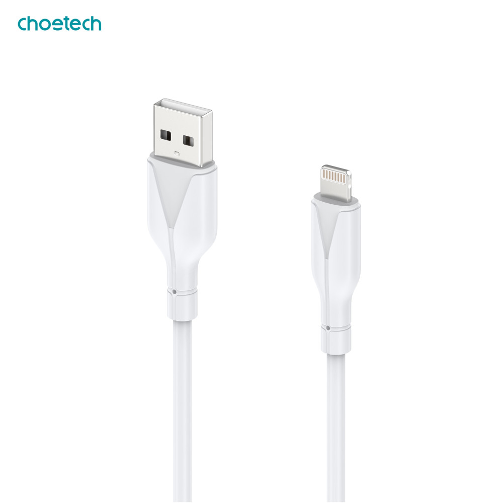 Choetech 6932112104410 XAL-0003W USB-A to Lightning 1M Charging Cable for iPhone White - Image 1