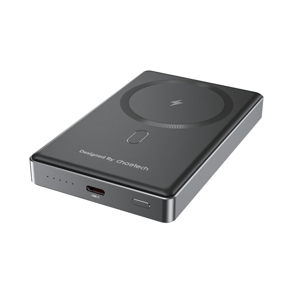 Choetech 6932112107930 B739-BK 20W Slim USB-C 10000mAh Magnetic Power Bank - Black - Image 1