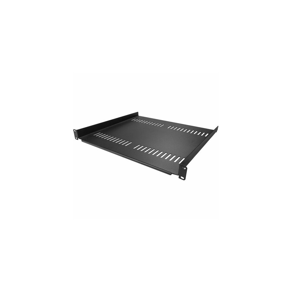 StarTech CABSHELF116V2PK 1U Server Rack Cabinet Shelf - Fixed 16" Deep Cantilever Rackmount Tray for 19" Data/AV/Network Enclosure w/Cage Nuts, Screws - 1U 19" Server rack cantilever vented shelf; 2-Pack - EIA/ECA-310 compliant for a universal 1 - Image 1