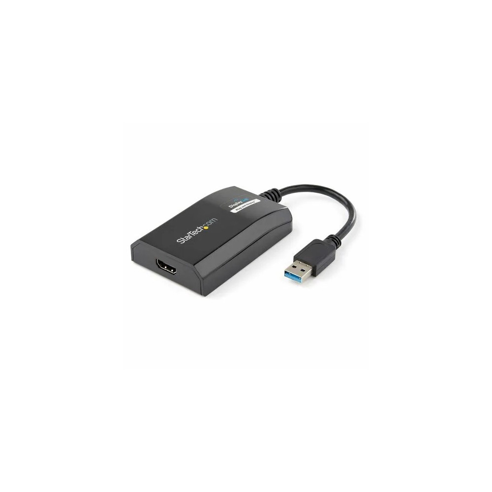 StarTech USB32HDPRO USB 3.0 to HDMI Adapter, DisplayLink Certified, 1920x1200, USB-A to HDMI Display Adapter, External Graphics Card for Mac/PC - USB 3.0 - 1 x HDMI, HDMI - Black