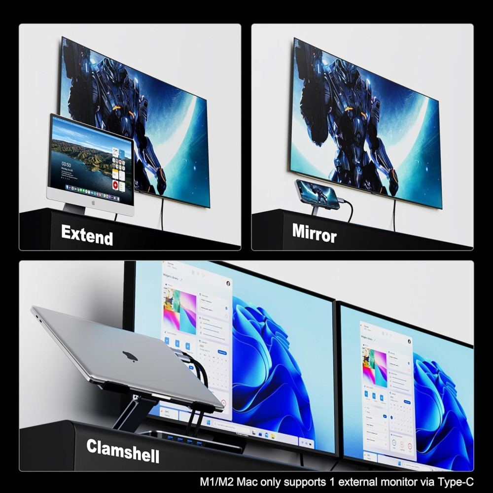BENFEI B08DNZJ4YC 000206GY-3F USB-C to HDMI 0.9M Cable 4K@60Hz, Aluminum Shell, NylonBraided Thunderbolt 3/4/5 Compatible with iPhone 15/16, Samsung, Surface Book 2 - Image 3