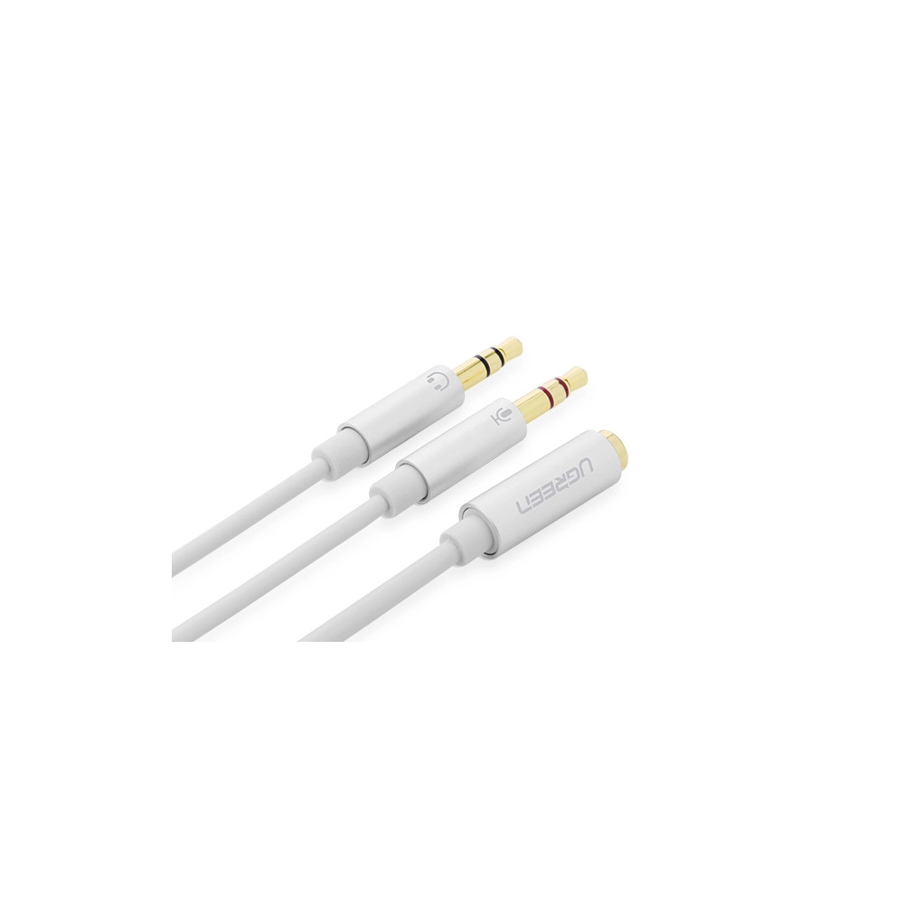 UGREEN 6957303817900 10790 Gold Plated 3.5mm Female to Dual 3.5mm Male Audio Y Splitter - Image 2