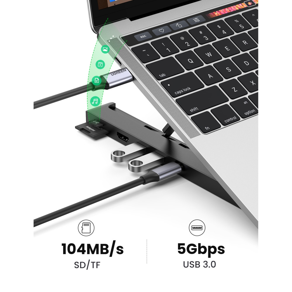 UGREEN 6957303885510 80551 X-Kit Laptop Stand Docking Station (Reddot Winer 2021) - Image 5