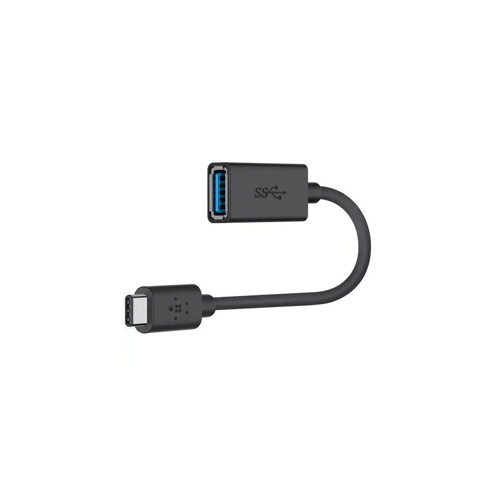 Belkin F2CU036BTBLK USB 3.0 USB-C to USB A Adapter - Image 1