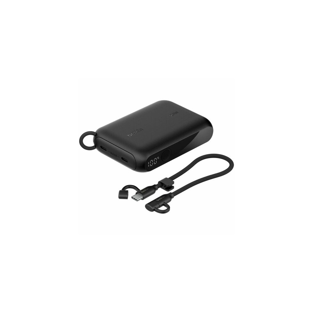 Belkin BPB027FQBK BoostCharge Power Bank - For Smartphone, Tablet PC, iPhone, iPad mini, iPad Pro - 10000 mAh - 20 W - USB Type-C Connector - 2 x USB - Digital Display, Battery Level Indicator, Overheat Protection - Image 8