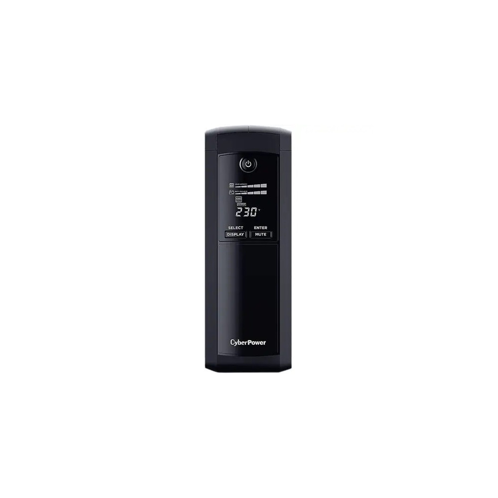 CyberPower VP1600ELCD Systems Value Pro - - 1600VA / 960W Line Interactive UPS - 2* 12V/9AH - 2 Yrs Adv. Replacement WTY Incl. internal Batteries