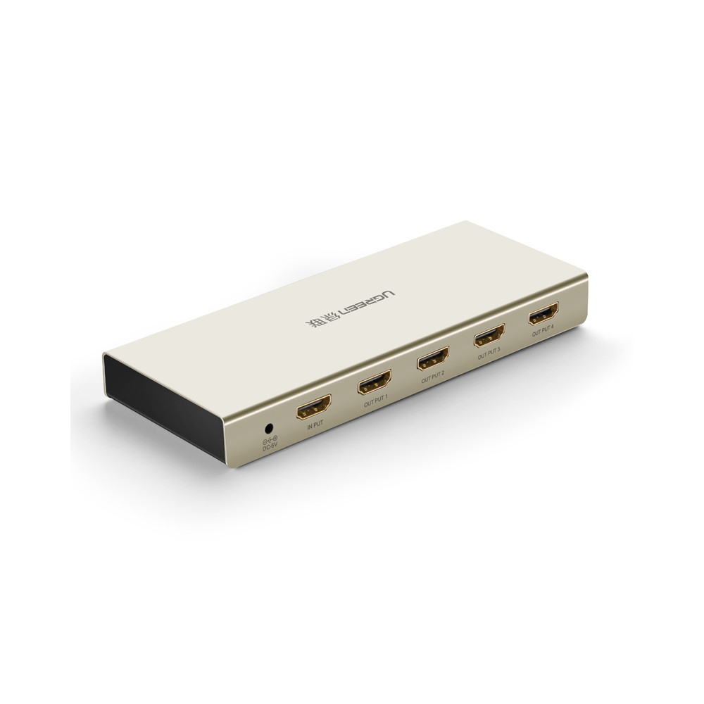 UGREEN 6957303842773 40277 1x4 HDMI Amplifier Splitter - Zinc Alloy - Image 1