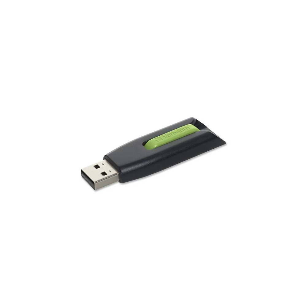 Verbatim 49177 Store 'n' Go V3 16 GB USB 3.0 Flash Drive - Green, Black - 1 / Each