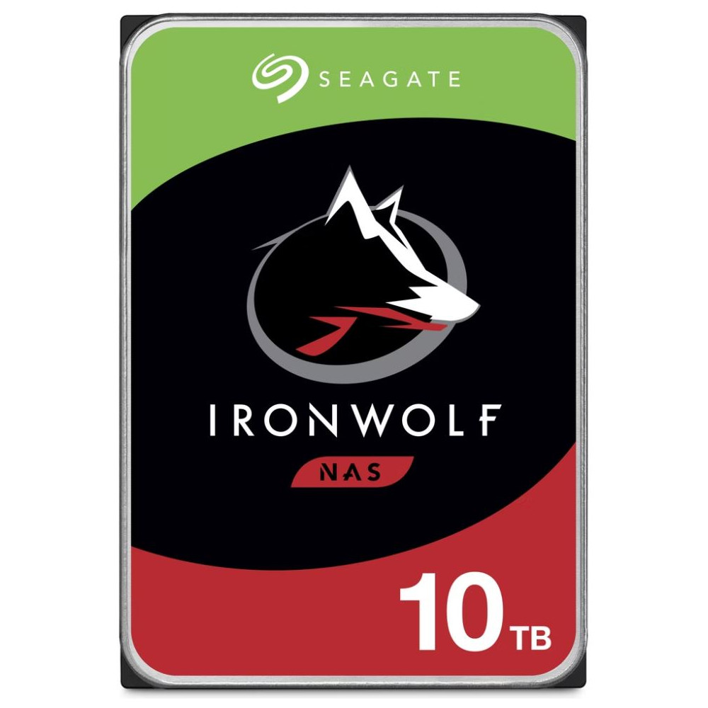 Seagate ST10000VN000 IRONWOLF NAS 10TB, 3.5" SATA HARD DRIVE, 3YR WTY
