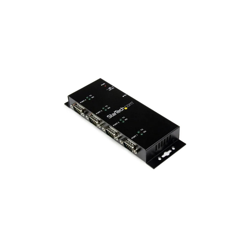 StarTech ICUSB2324I Serial Hub - Wall Mountable - 1 - TAA Compliant - USB - PC, Mac, Linux - 4 x Number of Serial Ports External - 1 x Number of USB Ports