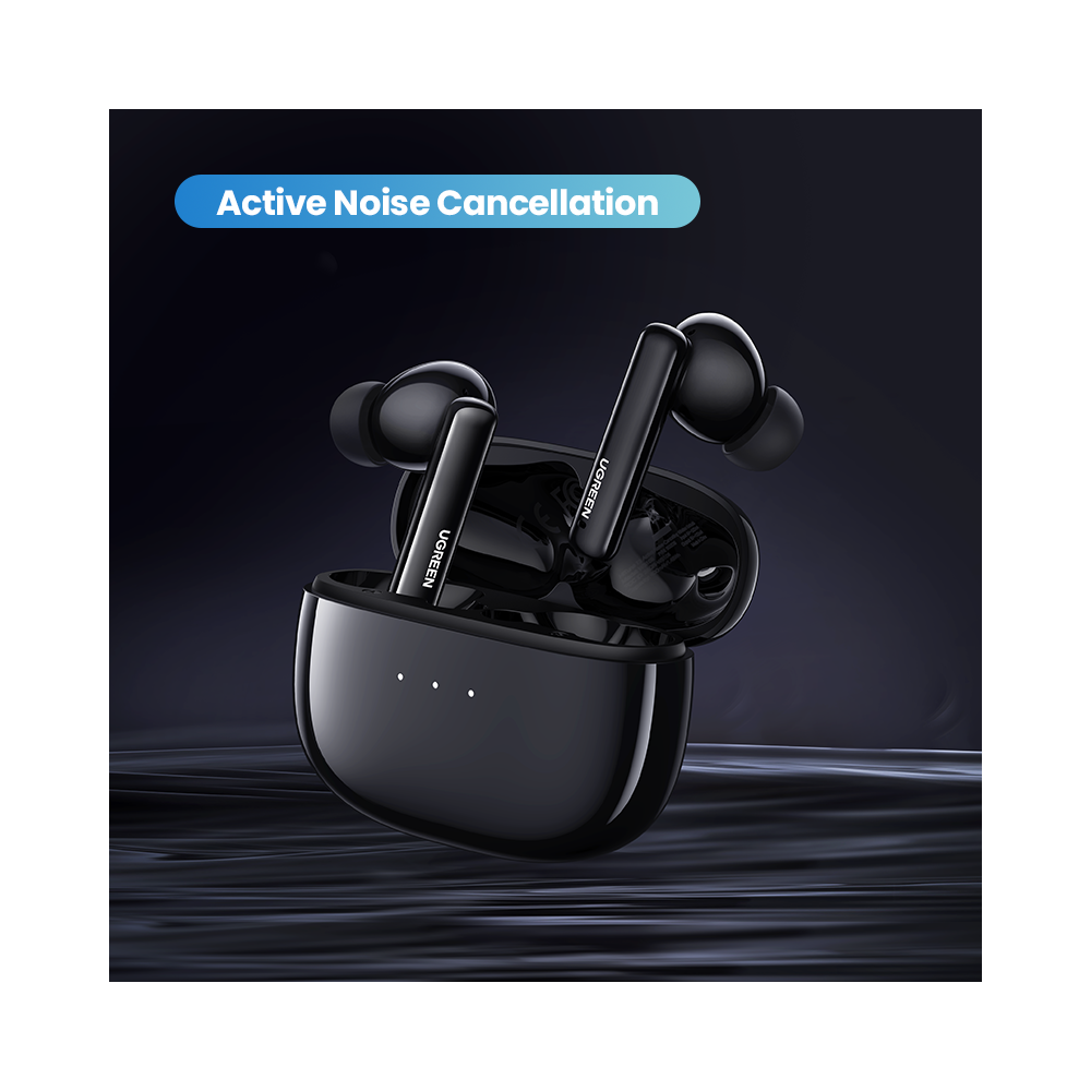 UGREEN 6957303894017 90401 HiTune T3 Active Noise-Cancelling Wireless Earbuds (Black) - Image 4